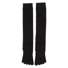 Enkelsokken van katoen, speciaal ontworpen voor yoga. Met vijf teentjes, zweetabsorberend, antislip rubberen nopjes en een elastische boord voor