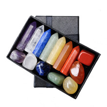 Positieve energie zeshoekige kolom onregelmatige kristallen staven, natuurlijke kristallen voor spirituele genezing, chakra-balancering, draagbare