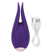 Estimulador de pezones con potentes vibraciones, vibrador clitoriano recargable con dildo para el punto G, alta frecuencia de precisión y diseño