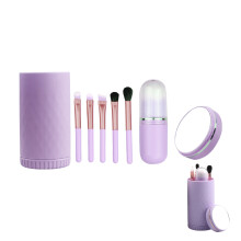 Make-up-Pinselset mit integrierter LED-Beleuchtung, 15 hochwertige Pinsel aus umweltfreundlichem Material, stilvoller Reiseetui für die
