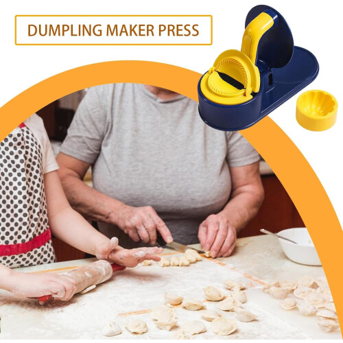 Dumpling Maker and Empanada Press Manual Pastry Dough Wrapper Tool for Wontons Ravioli Dark Blue 2