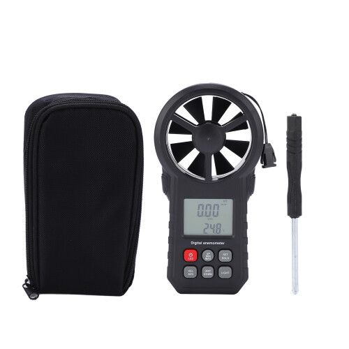 MS6252A Portable Wind Speed & Flow Meter, ABS, Orange 1