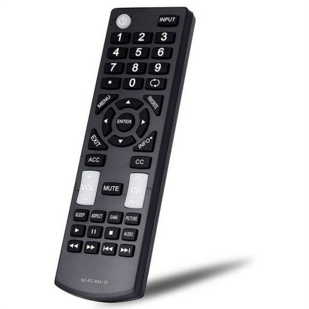 Replacement Remote For Insignia Hdtv, Fit For Insignia Lcd Led Tv, No Programming Needed, Universal Remote Control Compatible, Durable Abs Plastic 9009791792775