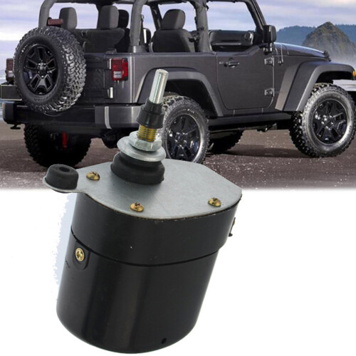 Windscreen Wiper Motor for Jeep and Tractor, Enhanced Performance 12V Windshield Wiper Engine with Sturdy Material Design, Durable Construction for 1
