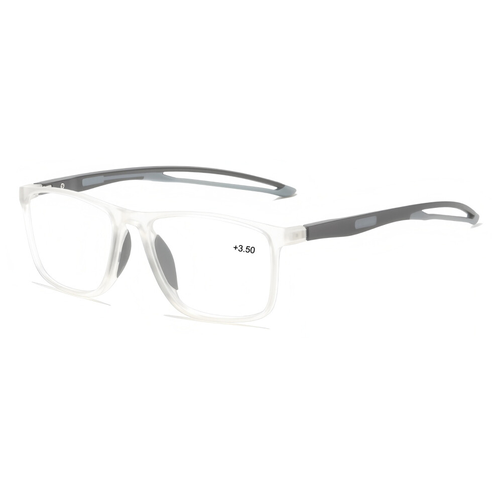 Blue Spring Hinge Readers, Ergonomically Designed Progressive Multifocal Eyewear With Anti Light And Smart Color-Changing Lenses, Lightweight Tr90