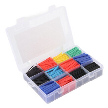 750Pcs Heat Shrink Tubing Kit 2:1 PE Assorted Sizes & Colors
