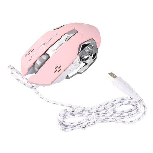 Wired Gaming Mouse USB Optical 3600 DPI RGB Backlight Silent 6 Buttons