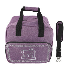 Cloth Sewing Machine Case With Handle For Small Sewing Machines Wide Opening Easy Access Violet Travel Bag