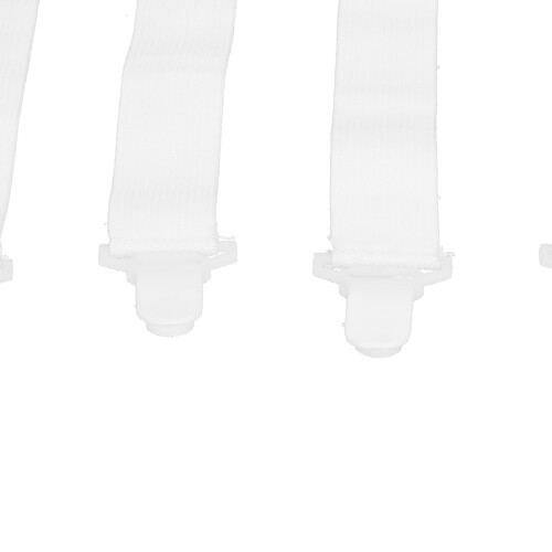 4PCS White Adjustable Bed Sheet Fasteners, Mattress Clips, 25-40cm 2