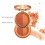 Σετ μακιγιάζ σκιών ματιών Goddess Glow Matte, διπλή παλέτα σκιών ματιών με λάμψη και 5