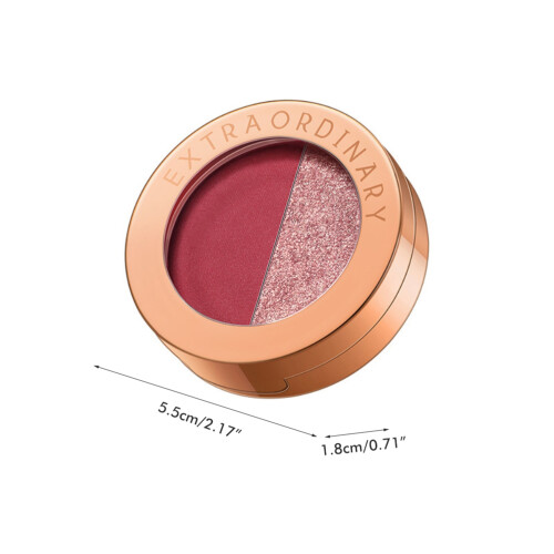 Σετ μακιγιάζ σκιών ματιών Goddess Glow Matte, διπλή παλέτα σκιών ματιών με λάμψη και 1