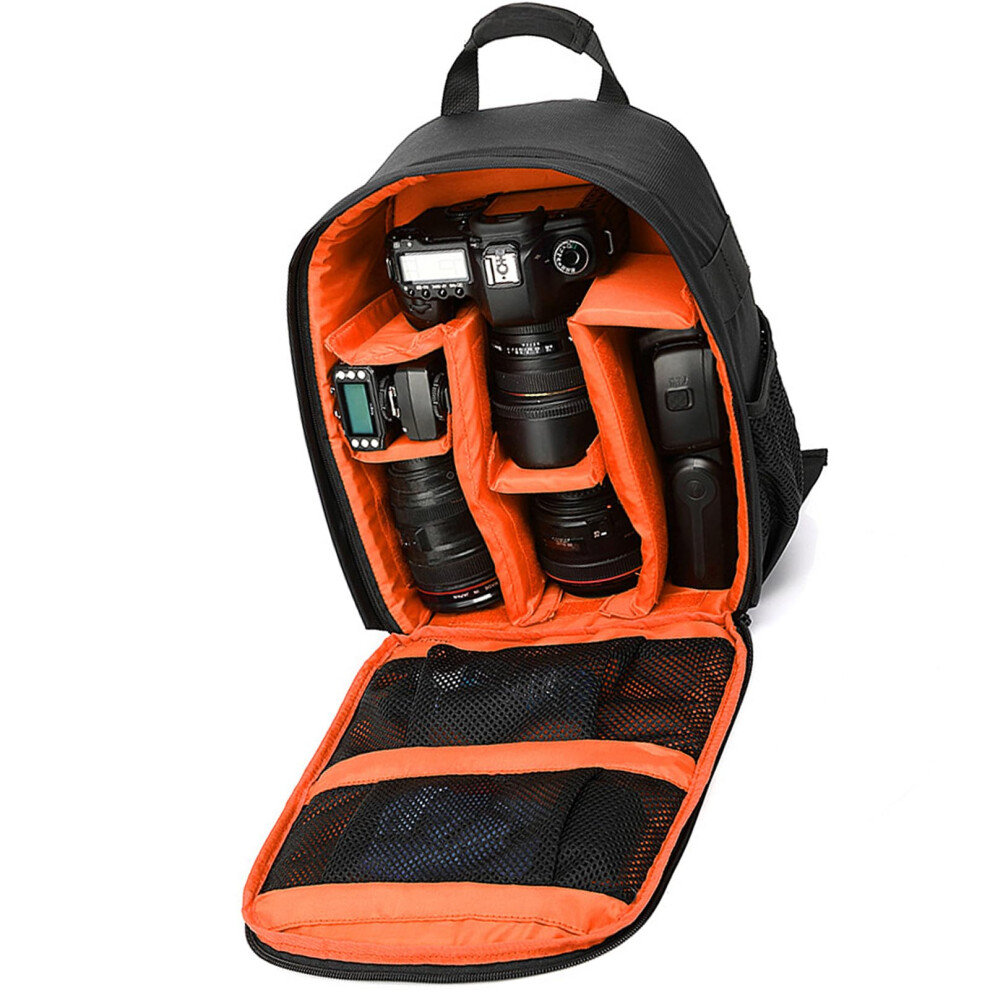 Dslr Backpack Camera Bag For Dslr Lenses Multifunctional Outdoor Photo Case Orange 9199774368223