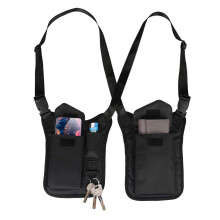 Underarm Bag AntiTheft Fanny Pack With Phone Holder, Nylon Shoulder Armpit Pocket For Running, Multipurpose Outdoor Bag For Men