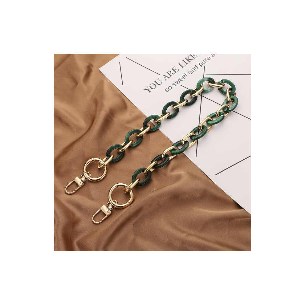 Colorful Acrylic Bag Chain Strap For Handbags, Removable Resin Fishbone Purse Chain 9099447004000