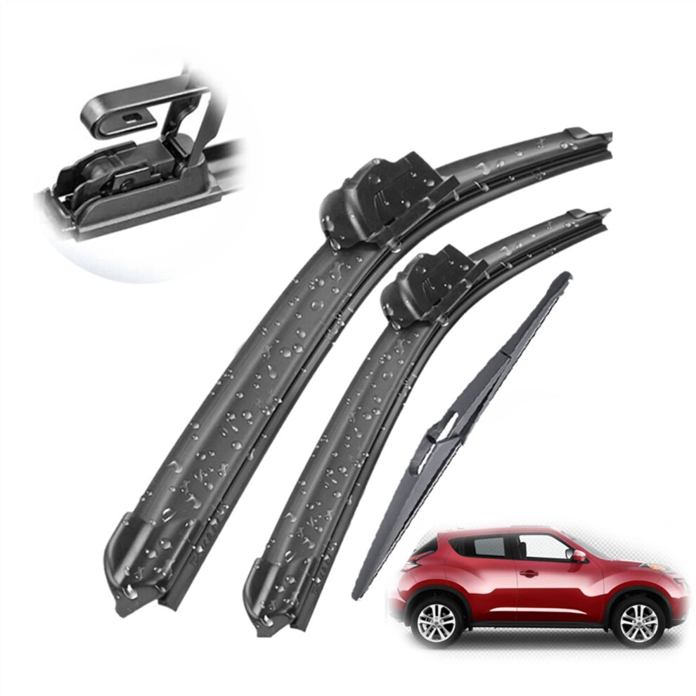 Front And Rear Wiper Blades Set For Nissan Juke F15 20102016 Allweather Windshield Wipers 22'+14'+12' 9094768630792