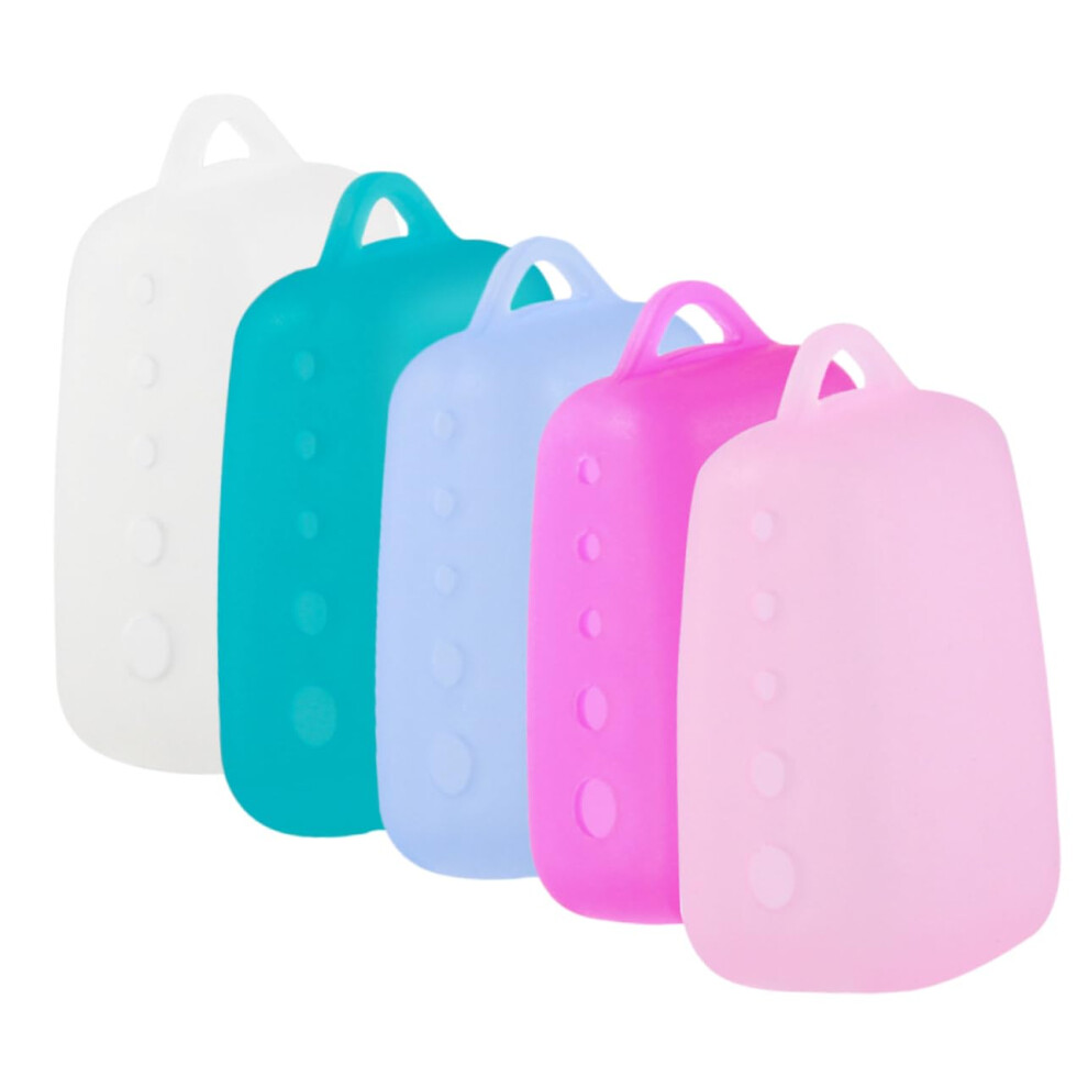 Universal Silicone Toothbrush Head Covers 5 Pack Travel Caps Fits Most Brushes Dustproof Deformation Resistant Color Set