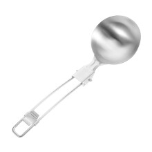 Foldable Camping Spoon Set Stainless Steel Camping Utensils With Collapsible Handle For Outdoor Cooking And Travel