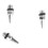 Precision Engineered Airbrush Nozzle & Needle 0.2/0.3/0.5mm Set 12