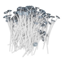 Assortiment de mèches de bougies sans plomb, 100 mèches pré-cirées pour une combustion prolongée et des bougies esthétiques pour les fêtes