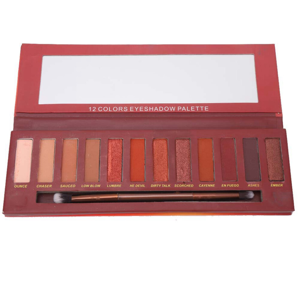 Eyeshadow Makeup Palette, High Color Rendering Waterproof Formula, Vibrant Pigments Silky Smooth Glittering Powder with Long-Lasting Wear for All