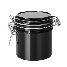 Eyelash Extension Glue Jar Non Deformable Durable Activated Carbon Moisture Absorption Tank Leak Proof Sealed Container With Metal Closure Black