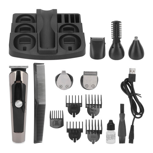 Precision Control Beard Trimmer, Multi-Functional & Waterproof, LED Display Grooming Kit for Men Husband Father
