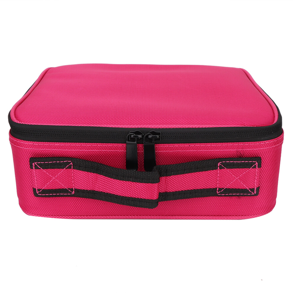 Lightweight Travel Makeup Organizer Waterproof Durable Cosmetic Case with Adjustable Dividers Portable Makeup Bag Complete Organization Solution for
