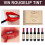 Αδιάβροχο ματ σετ lip gloss με σχέδιο μπουκαλιού κρασιού, φυσική σύνθεση βιταμίνης E, 8