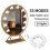 Makeup Light with LED Bulbs Dimmable Vanity Mirror Dressing Table Light USB Powered Touch Sensitive Controls 33cm Spacing Slimline Design for Bedroom 8