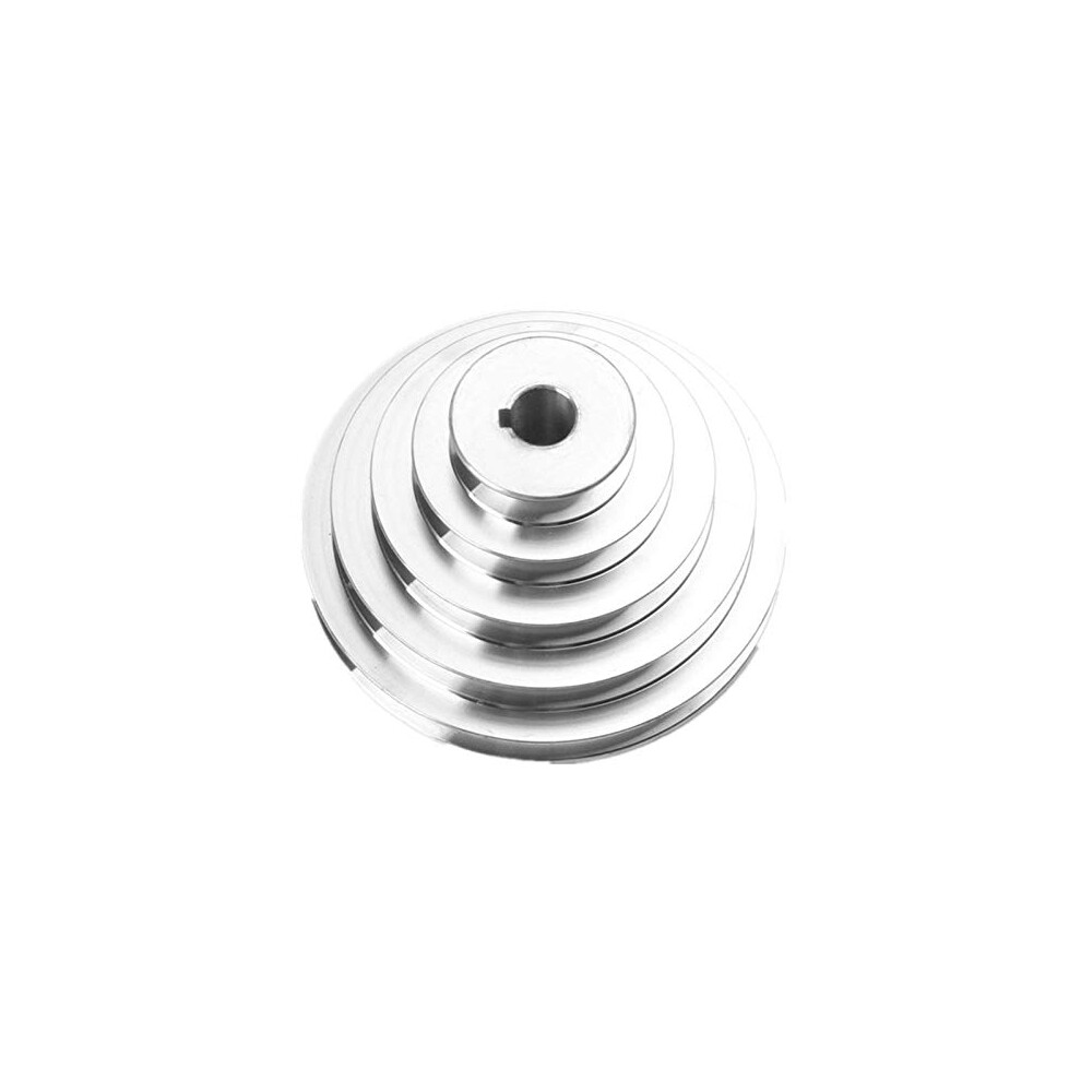 Aluminum A Type 5 Step Pagoda Pulley Wheel, 150Mm Outer Diameter, For Timing Vbelt, 25Mm Belt Width 9187378679784