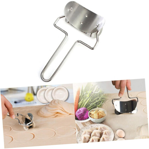 Stainless Steel Dumpling Maker Mold with Wrapper Cutter and Ravioli Dough Press Kitchen Tool 2