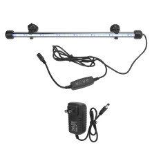 Luminária submersível para aquário, LED, à prova d'água, com controle remoto, mudança de cor, brilho ajustável, LEDs de vidro cristal.