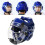 Kid Boxing Headgear Kickboxing Full Face Helmet Training Sparring Head Protector Blue M Ref: 4926 2