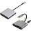Multiport USB C Hubs With Two HDMI 2.0 Outputs, 4K Resolution Support, Fast Charging For Windows 2