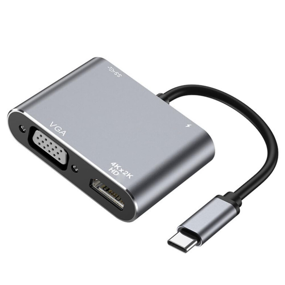 Typec Converter Typec Multifunction Hub Usbc To Vga Usb 3.0 Pd Charging Compatible With Nintendo Switch 9094768632390