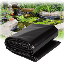 HDPE Fish Pond Liner Leakproof Waterproof Tear Resistant Black Membrane for Garden Waterfalls 2x3m