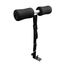 Adjustable Hamstring Curl Strap Abdominal Workout Equipment SitUps And Leg Raises Door Anchor 11.6Inch Black