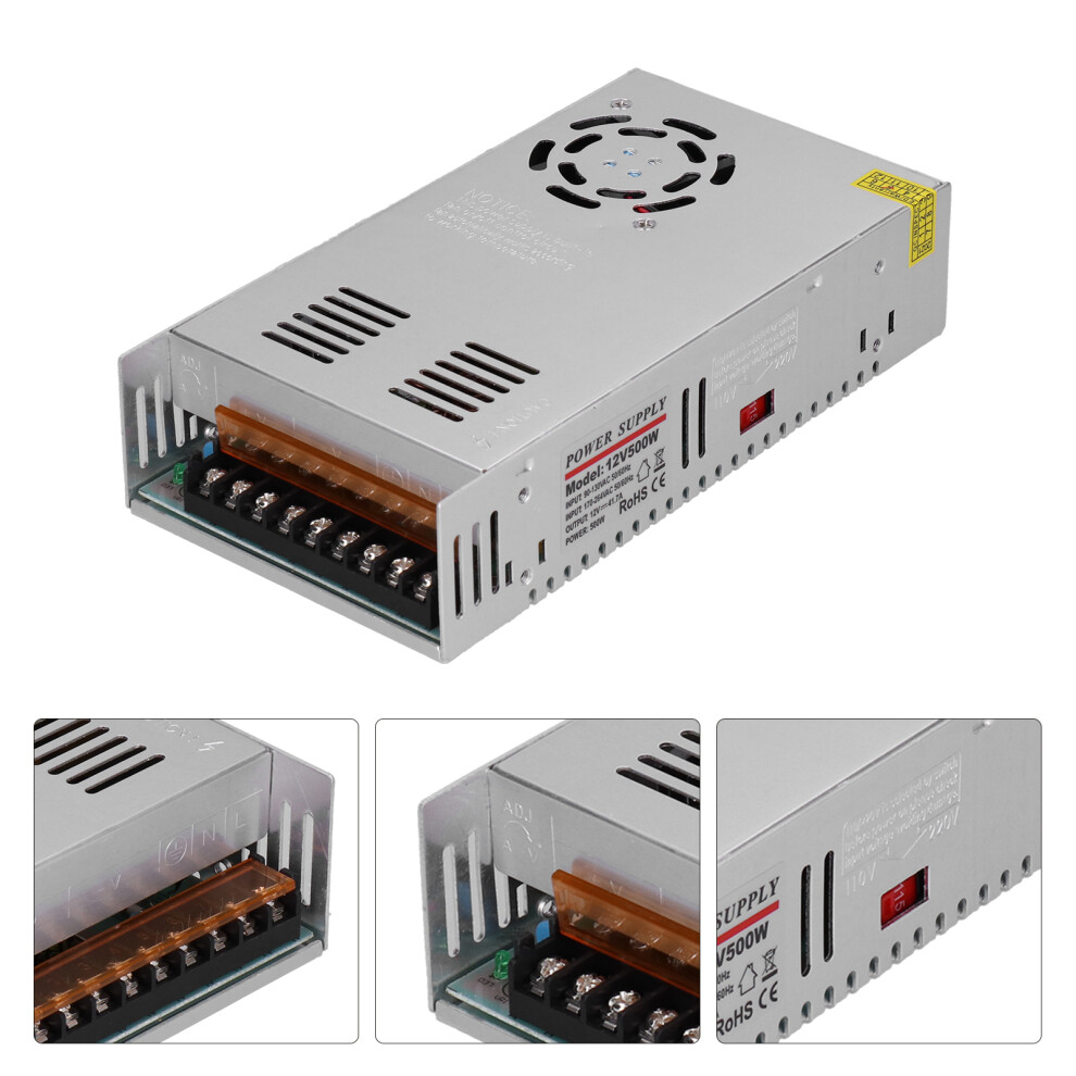 Durable Yyâ500Â12 500W Power Supply 90Â264V Ac To 12V Dc Ip20 Rated 8781377953930