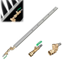 Radiator Cleaning Wand with Powerful Water Pressure, 24Inch Stainless Steel Car Radiator Flush Tool