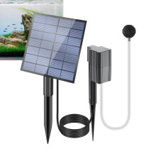 Solar Pond Aerator with 180 Adjustable Panel, Solar Powered Water Oxygenator for Fish Ponds