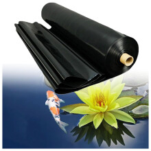 Black HDPE Pond Liner Durable Waterproof Membrane for Fish Ponds Rivers Fountains (1x5m to 10x15m)