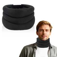 Neck Brace For Neck Pain And Support AntiSnoring Travel Pillow With Chin Strap Soft Adjustable Collar 1217 Inches