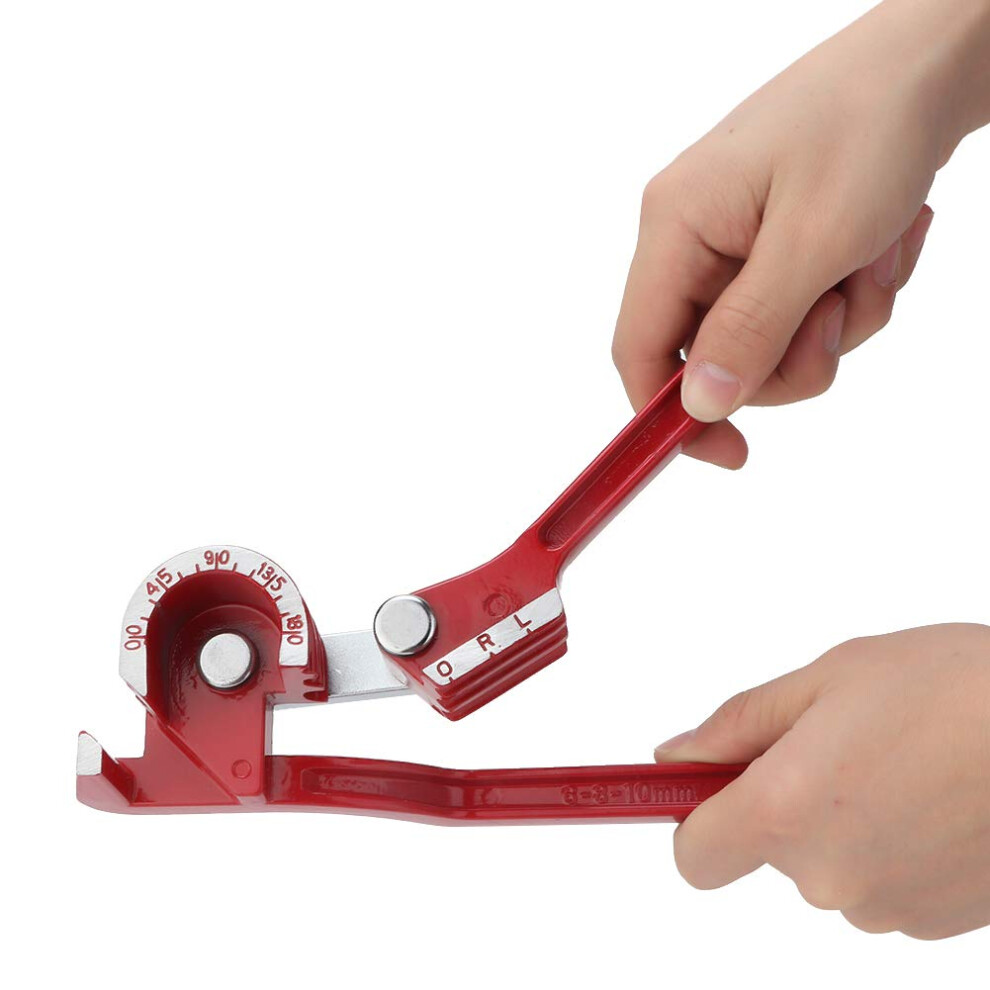 Hand Manual Tubing Bender, 0180 Degree Bend Angle, Nonslip Handle, Fits 6/8/10 Mm Aluminum Copper Tube 9094768633519