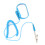 Anti Static ESD Wrist Strap Blue, Safe Static Release, 1.8m Cord 8