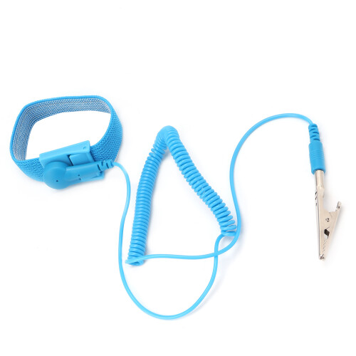 Anti Static ESD Wrist Strap Blue, Safe Static Release, 1.8m Cord 2