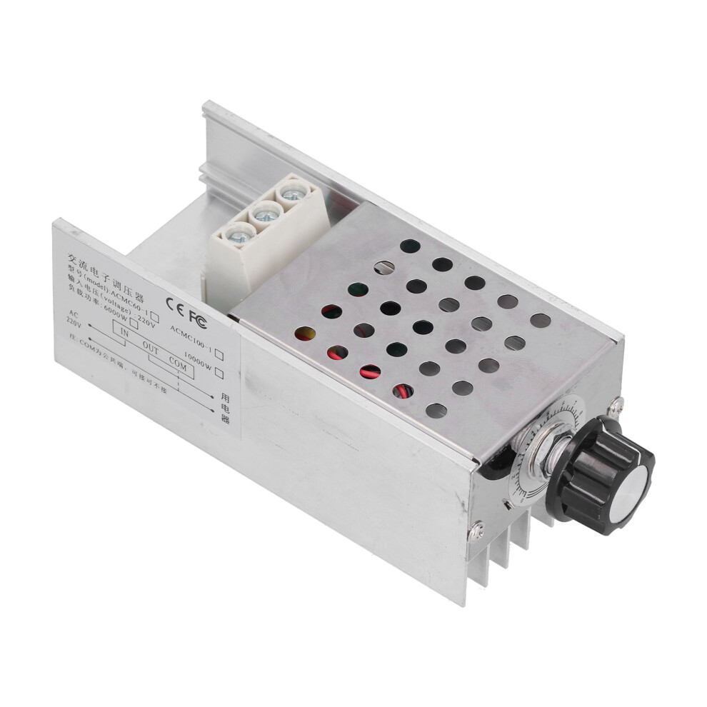Voltage Regulator Led Dimmer 10000W Ac220v Aluminum Shell Electronic Motor Controller 7901377956446