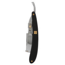 Scheermes voor een gladde scheerbeurt, precisie en comfort - Roestvrij staal, vintage design, ergonomische grip, moeiteloos wisselen van mesjes,