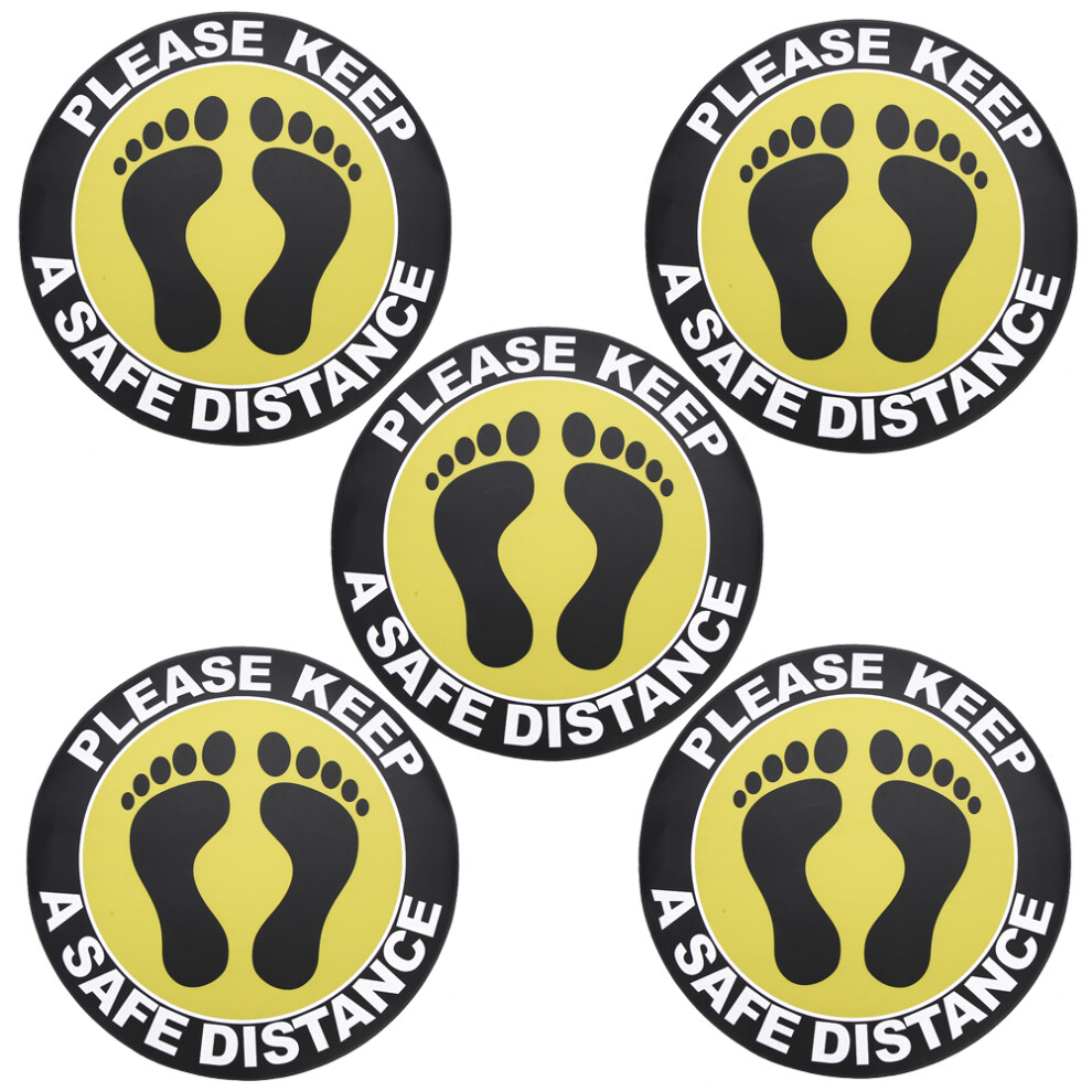 Highly Visible Safety Floor Signs, Non-Toxic Stable PVC Material, Versatile For Various Environments, Protect Yourself And Others From Harm, 5PCS