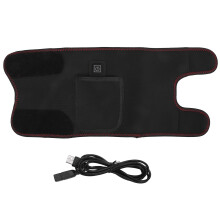 Joelheira com terapia de calor e configurações de temperatura ajustáveis. Almofada de aquecimento portátil alimentada por USB com controle