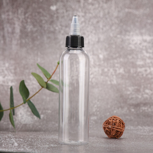 Ανθεκτικό πλαστικό μπουκάλι PET 120ML με περιστρεφόμενο καπάκι, σχεδιασμός 2